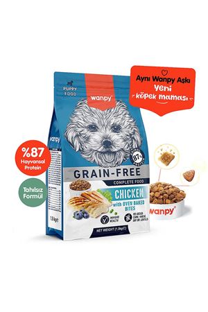 Wanpy Tahılsız Tavuklu Yavru Köpek  Maması  1,5 Kg