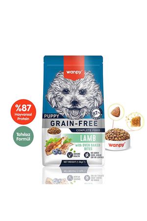 Wanpy Tahılsız Kuzulu Yavru Köpek Maması  1,5Kg