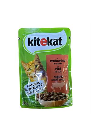 Kitekat Yetişkin Sığır Etli Kedi Yaş Maması 85 Gr