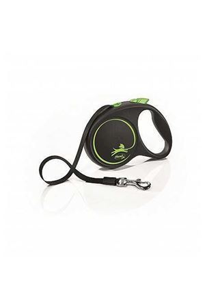 Flexi Black Design 5 m Şerit Tasma M Yeşil