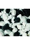 REF-182 Siyah Beyaz Fanus Çakılı 350g (15 li Paket