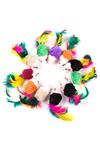 YN-P007 Renkli Tüylü Peluş Fare 4 cm