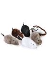 Nunbell Kedi Oyuncağı Kurmalı  Peluş  Fare Tavşan 12cm