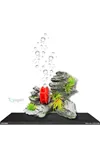 GS1668 Hava Kabarcıklı Akvaryum Dekoru 8.6*6*11.2 cm 370 Gr