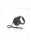 Flexi Black Design 5 m Şerit Tasma S Mavi